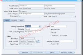 API to update EAM Asset Numbers