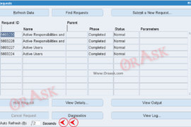 Implement Auto Refresh functionality in Oracle EBS 12.1.3+