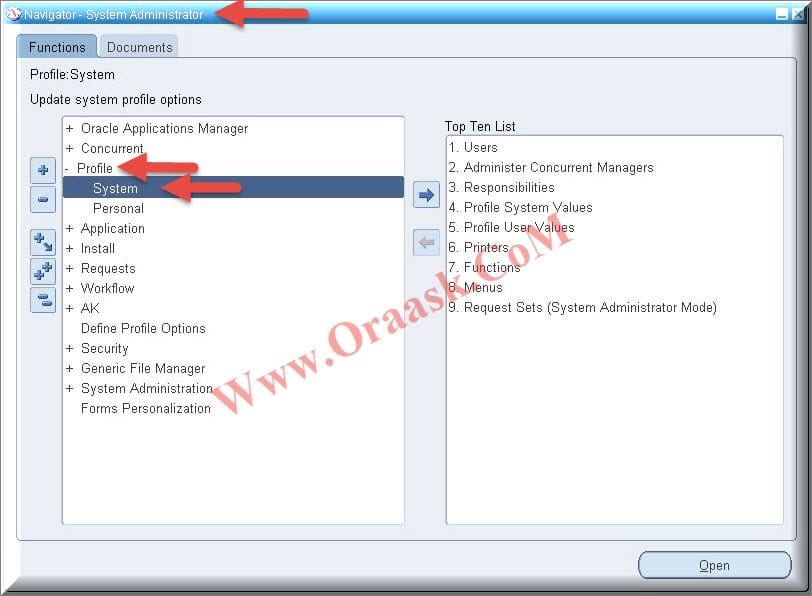 Oracle EBS System administrator responsibility