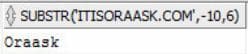 Oracle SUBSTR EXAMPLE 3