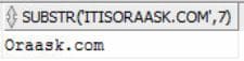 Oracle SUBSTR EXAMPLE 2