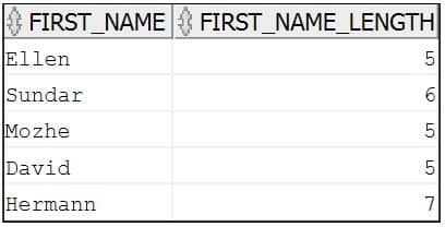 Oracle LENGTH Figure 3