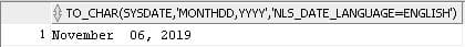 Oracle TO_CHAR function example 8