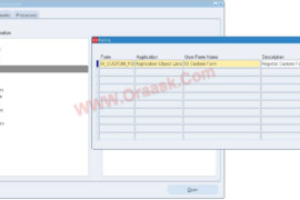 Form registration in oracle apps R12