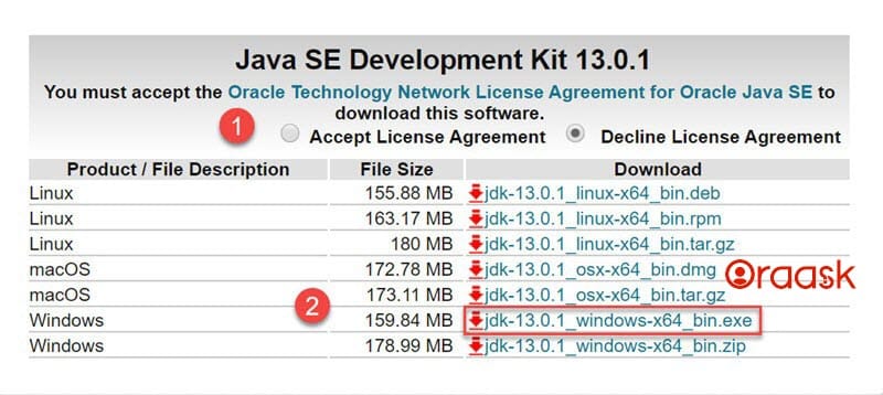 install java on windows 10 step 2