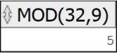 Oracle MOD function example 1 result