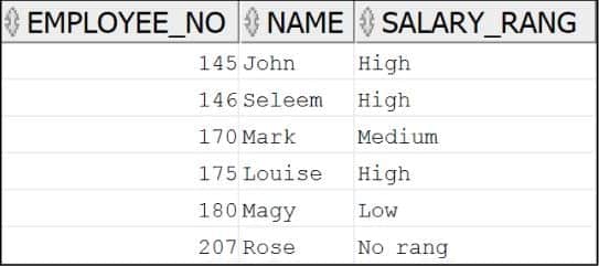 Oracle case statement example 2 result