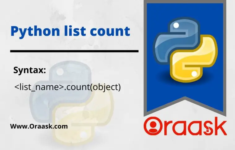 Python list count method