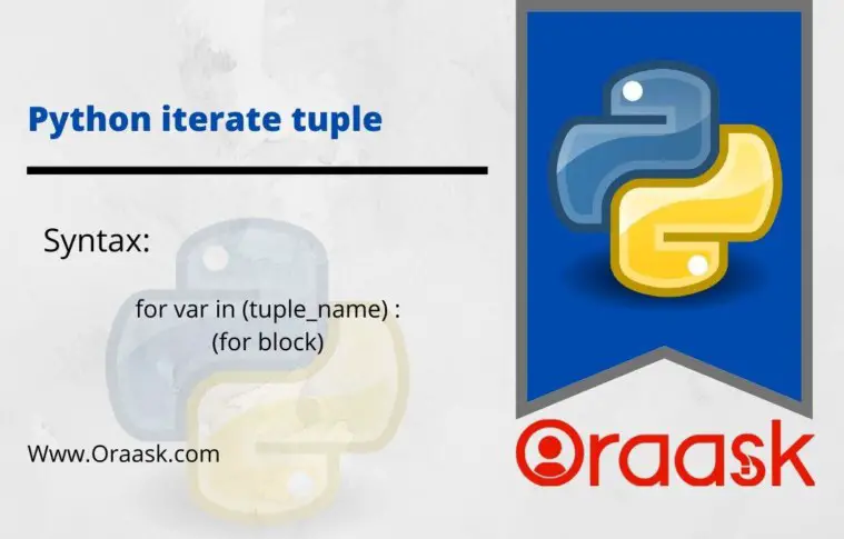 Python iterate tuple