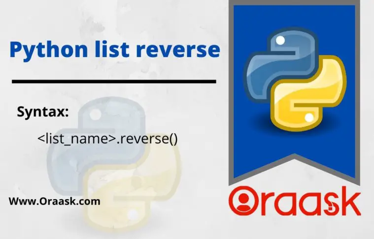 Python Reverse List