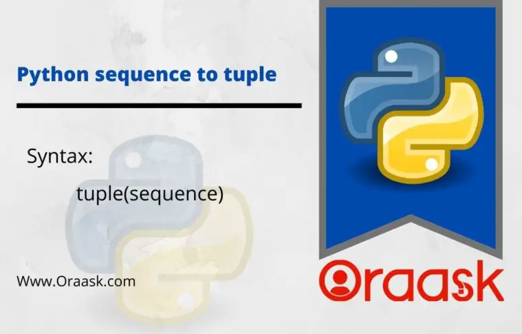 Python sequence to tuple
