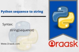 Python Sequence to String