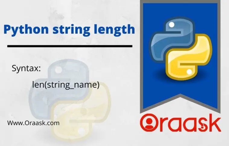 Python string length() method