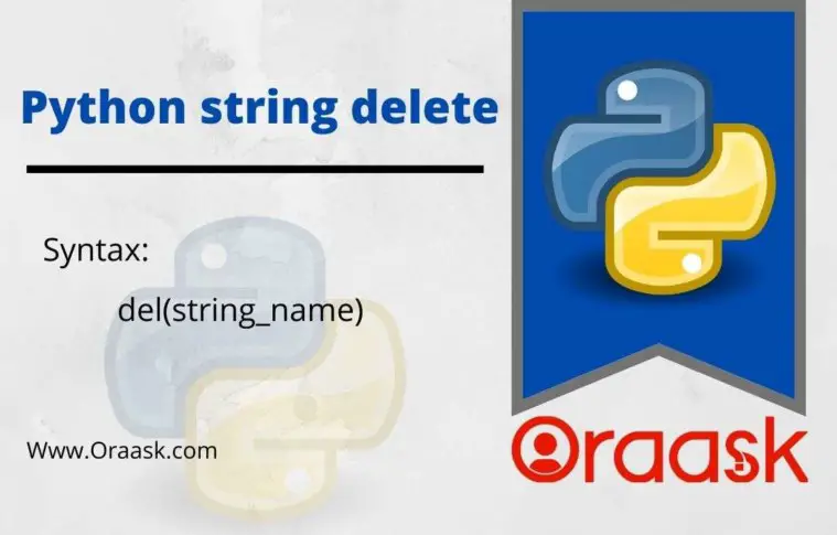 Python String Delete – del() Method