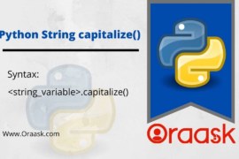 Python String Capitalize
