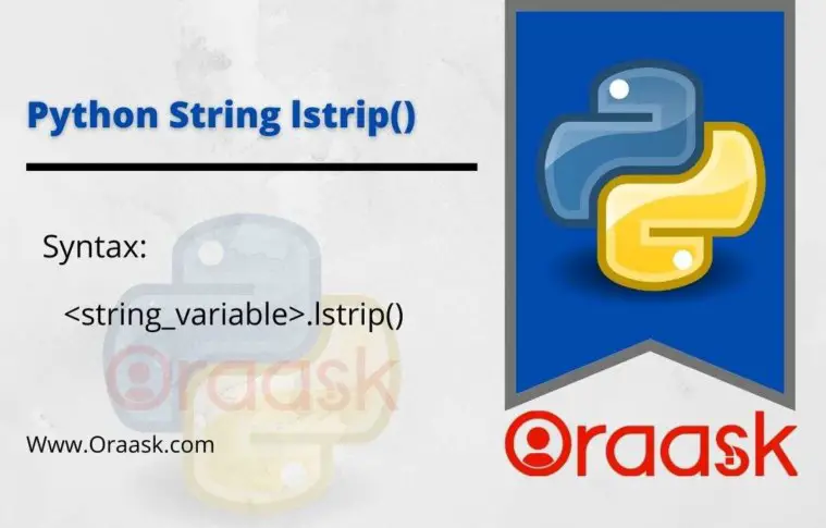 Python String lstrip() Method