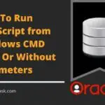 Run SQL Script From Windows Command Line CMD