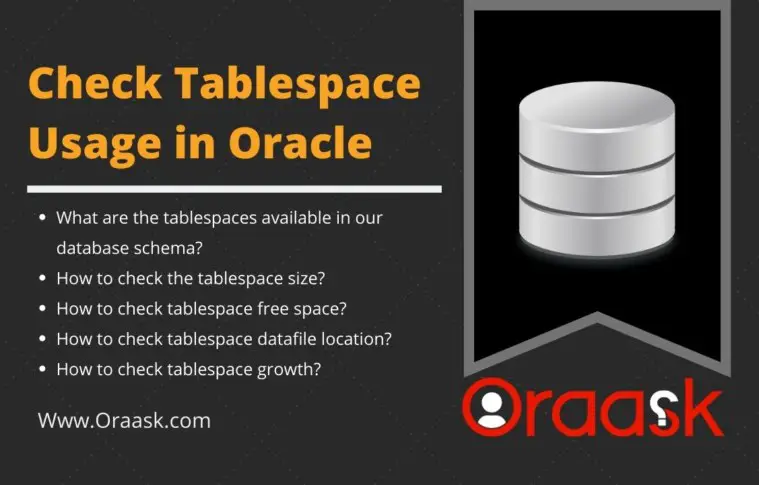 Check Tablespace Usage in Oracle