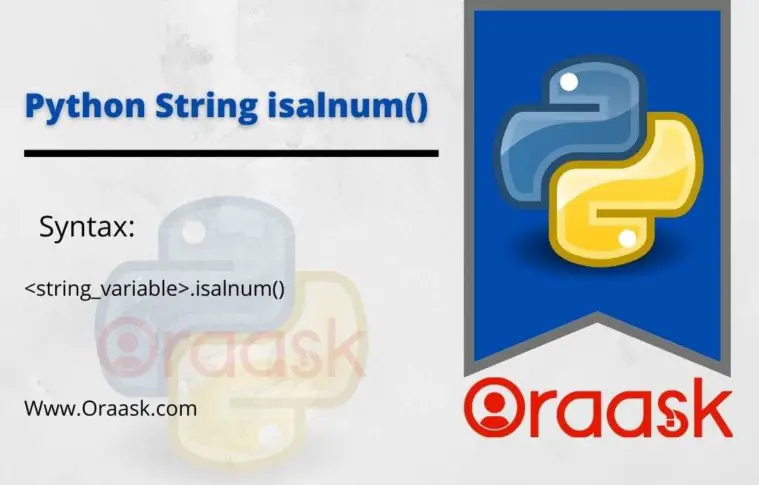 Python String isalnum() Method