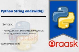 Python String endswith() Method
