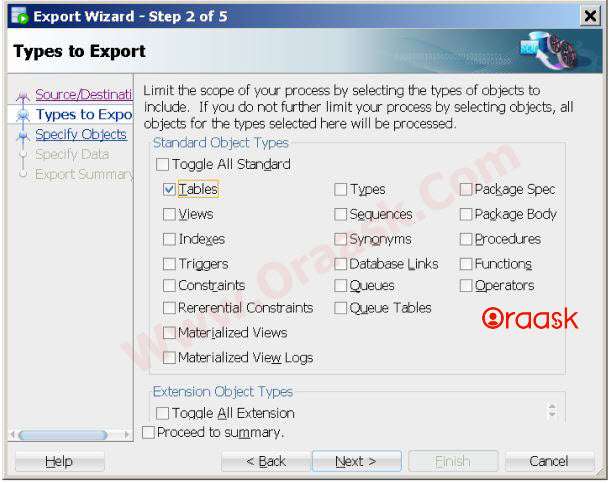 Backup a Table in Oracle using SQL Developer Step 3