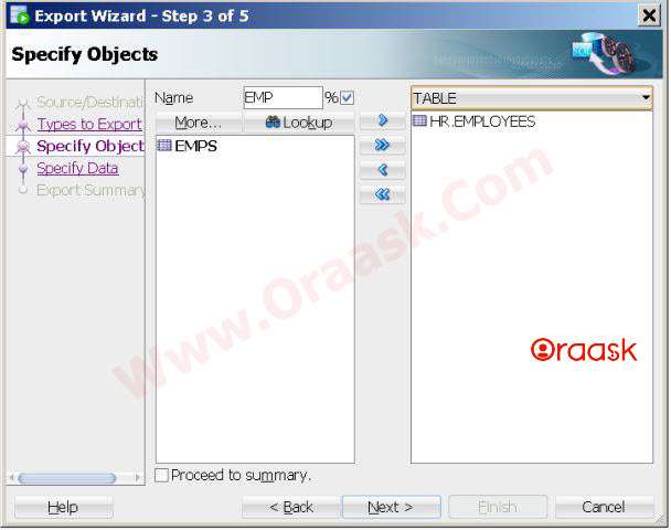 Backup a Table in Oracle using SQL Developer Step 5