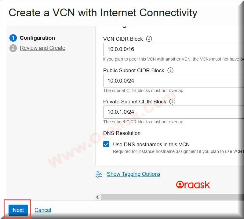 How to Create VCN in OCI Figure 7