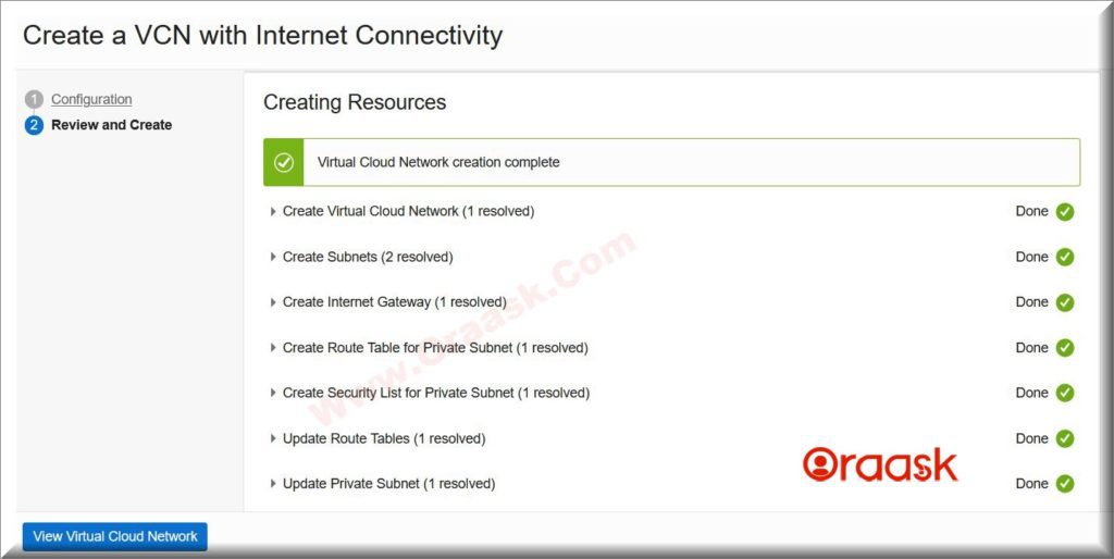 How to Create VCN in OCI Figure 9