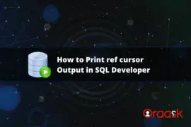 How to Print ref cursor Output in SQL Developer