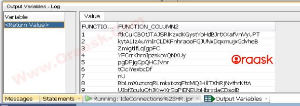 Print ref cursor Output in SQL Developer Figure 4