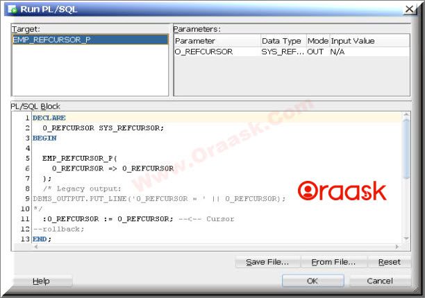 Print ref cursor Output in SQL Developer Figure 7