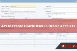 API to Create User in Oracle APPS R12