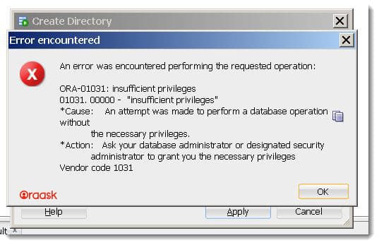 Create Directory in Oracle Figure 4