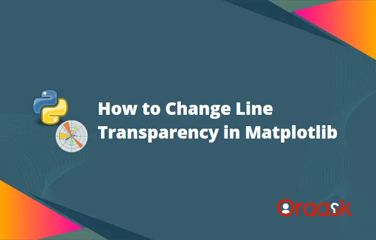 How to Change Line Transparency in Matplotlib