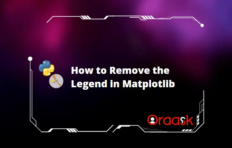 How to Remove the Legend in Matplotlib