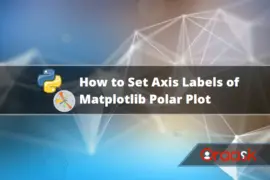 How to Set Axis Labels of Matplotlib Polar Plot