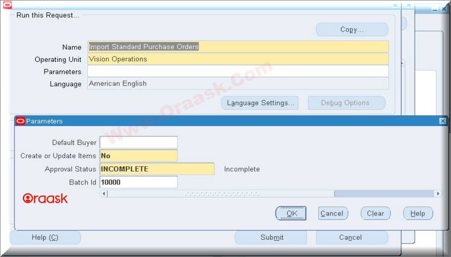 Create PO using PO open interface (PODI) in Oracle APPS R12 Figure 3