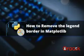 How to Remove the legend border in Matplotlib