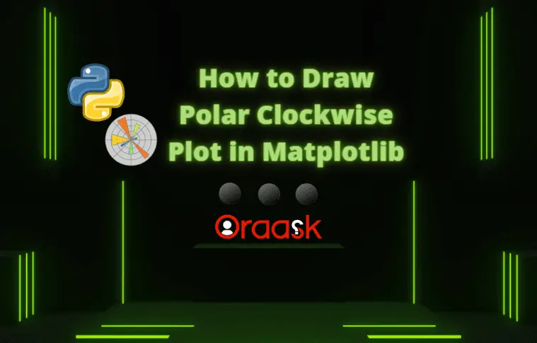 How to Draw Polar Clockwise Plot in Matplotlib