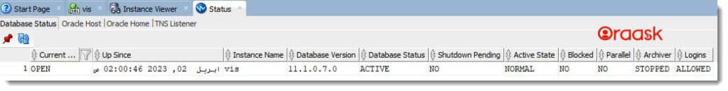 Check Oracle Database Version via SQL Developer Figure 3